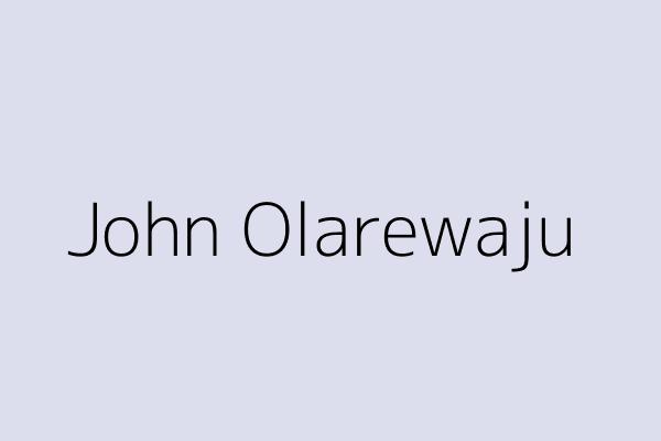 John Olarewaju 